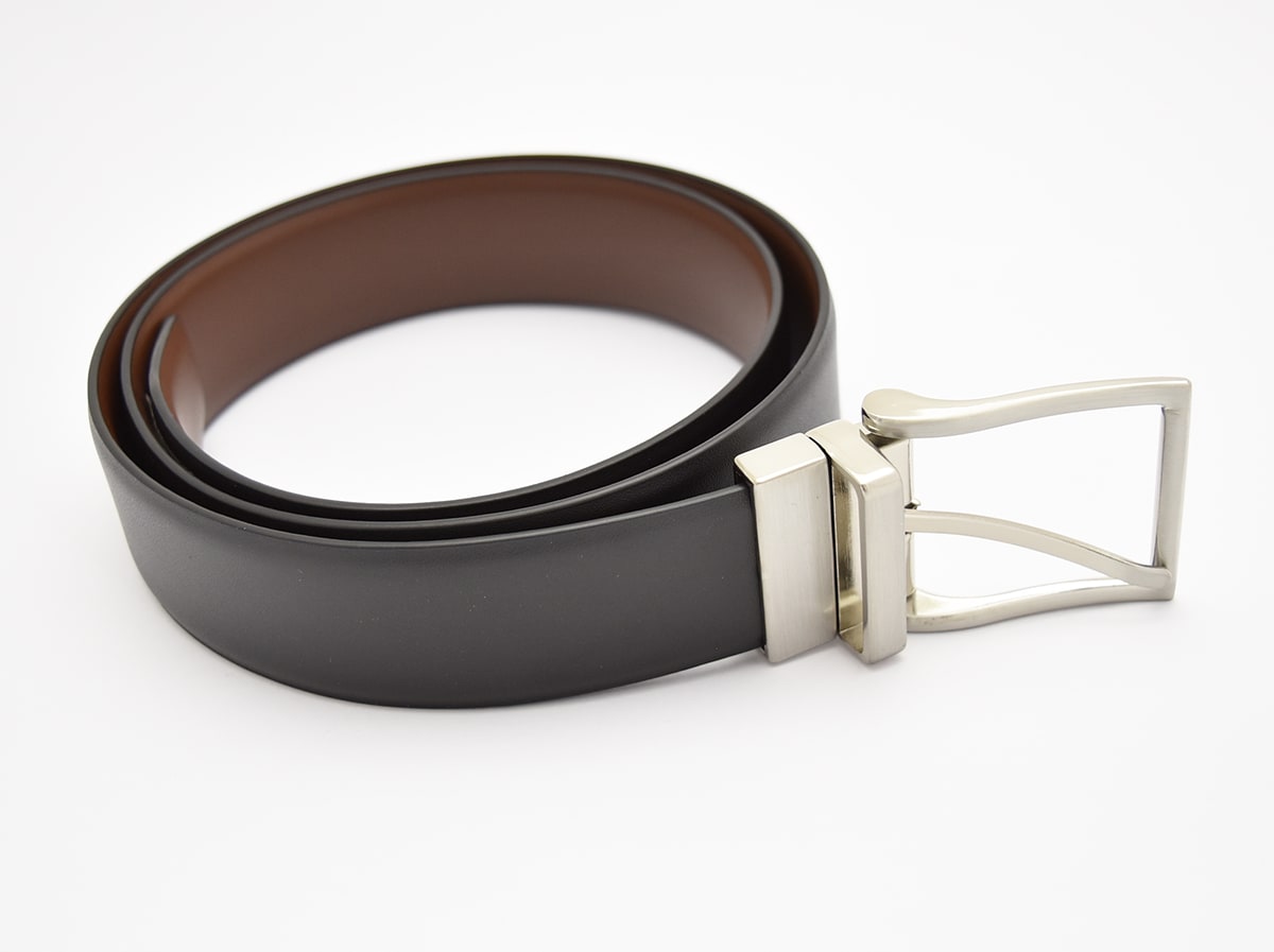 CINTURON REV C1122 NEGRO/CAFE