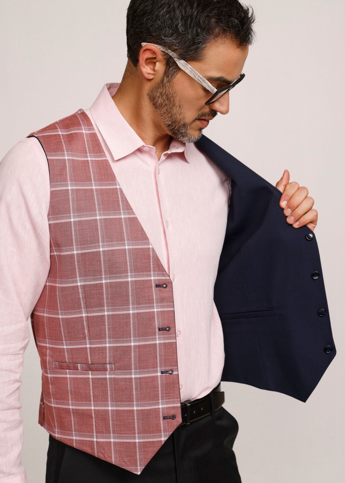 GILET REVERSIBLE DUE VOLTI 3.MARINO/WINE