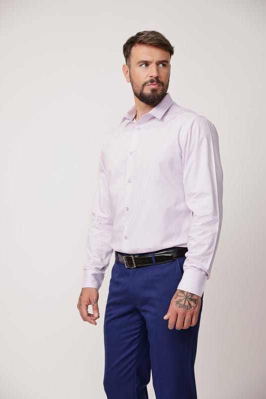 CAMISA C.BLEND SF050 LILA RAYAS