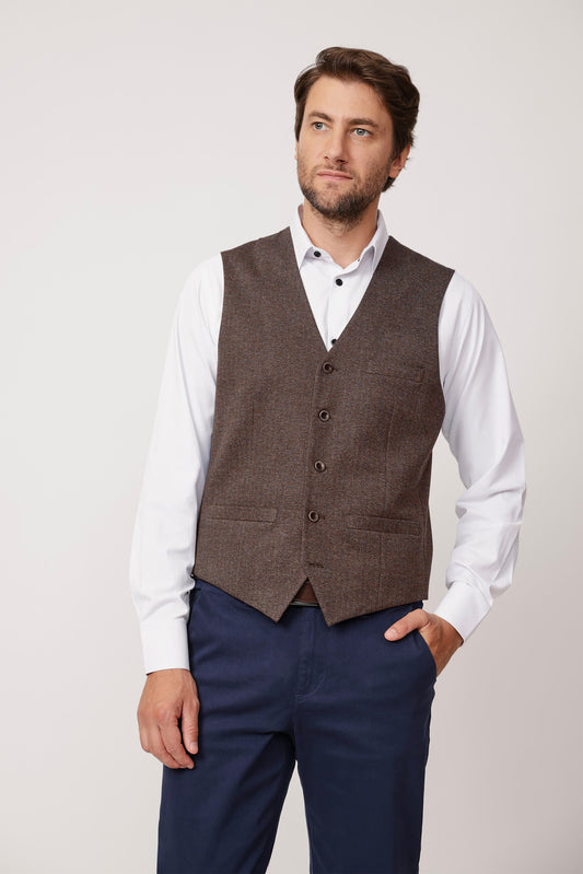 GILET SPIGOLATI BEIGE