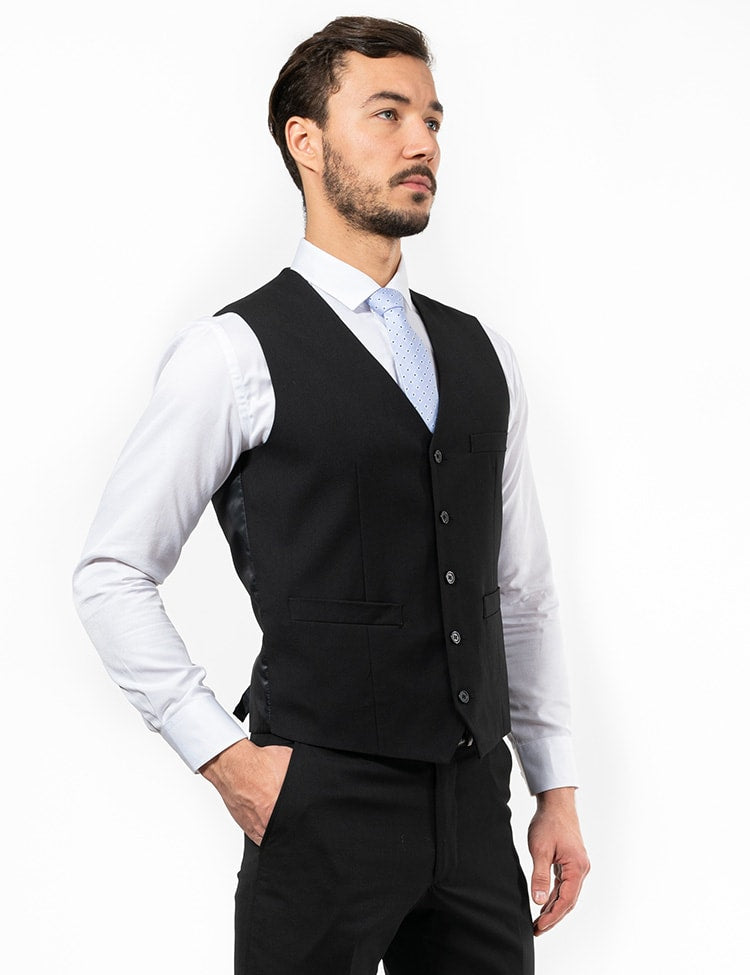 GILET SH09505 NEGRO