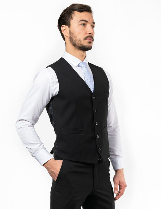GILET SH09505 NEGRO