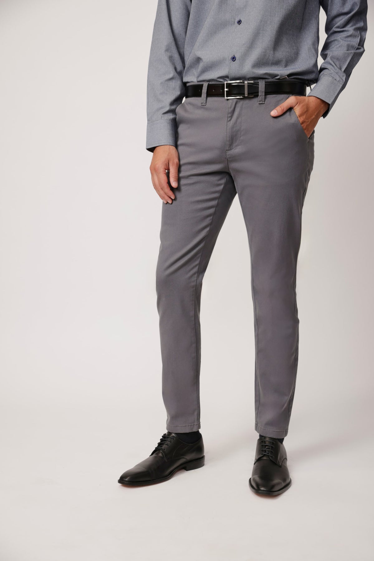PANTALON ALGODON SPANDEX GREY