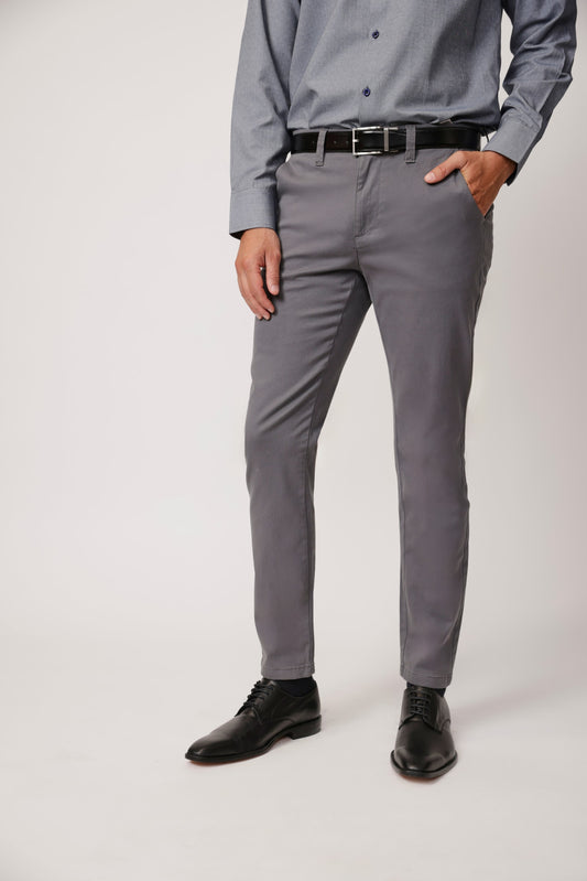 PANTALON ALGODON SPANDEX GREY