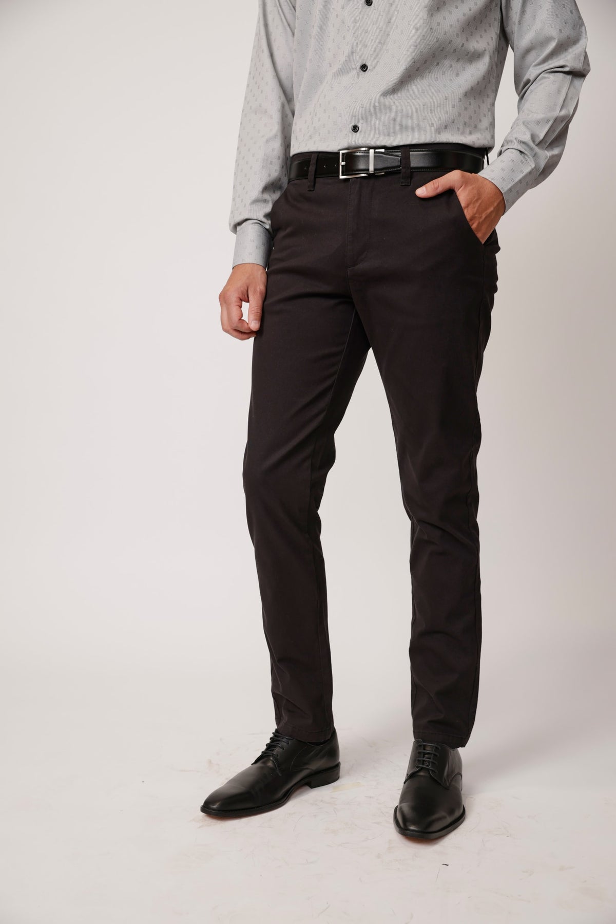 PANTALON ALGODON SPANDEX BLACK