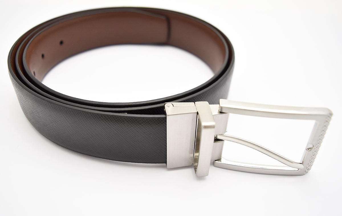 CINTURON REV C1022 NEGRO/CAFE